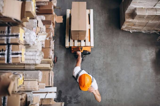 Warehouse shelves for product sourcing